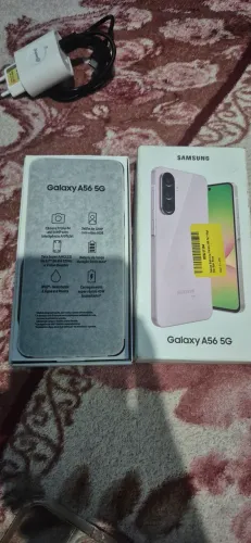 Smartphone Samsung A56 128 gigas bem bem novo com 7 meses de uso com todos os acessórios