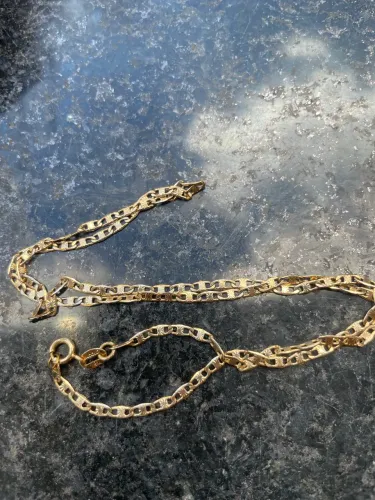 Corrente folheada 18 k feminina 
