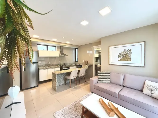 APARTAMENTO PARA ALIGUEL DE LUXO NA AVENIDA BOA VIAGEM ANDAR ALTO 01 QUARTO MOBILIADO LAZE