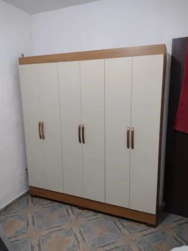 Guarda Roupa Dakota Casal 6 Portas Off White