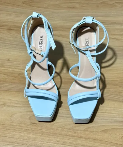 Sandália Torriciella meia pata azul 39