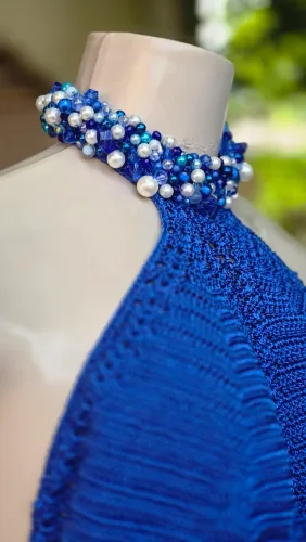 Vestido de crochê