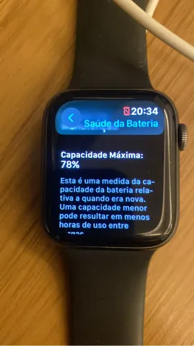 Apple Watch série 4 , 44mm aluminum caixa preta