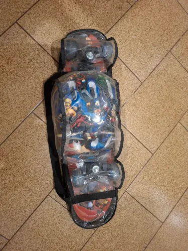 Skate com protetores