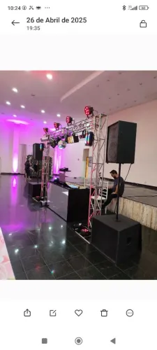 DJ som e luzes 