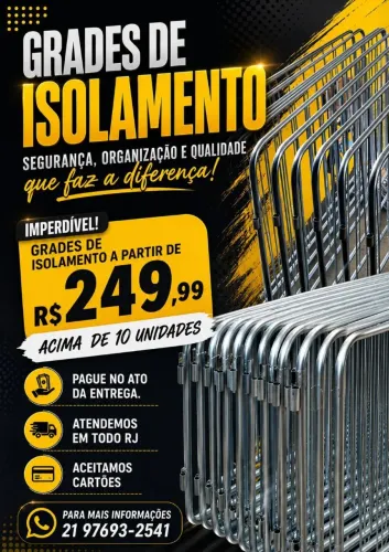 Venda de grade de isolamento 