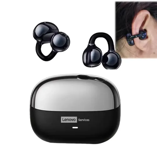 Fone de Ouvido Bluetooth V6.0 Earclip, Condução Óssea, Preto - Lenovo  em São Luís ma