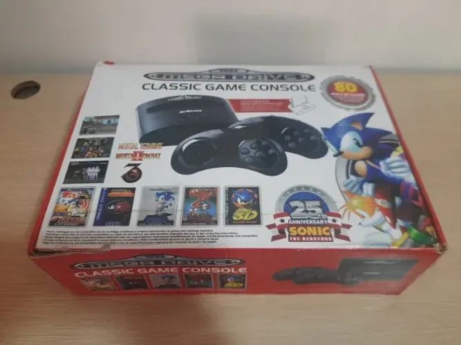 Mega Drive Classic Game Console AtGames + 3 Cartuchos Streets of Rage