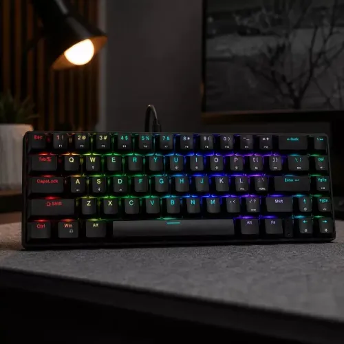 Teclado Mecânico Gamer Switch RED 60% Com Led Rgb