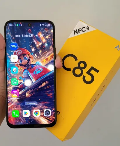 REALME C85 NFC 256GB 8+16RAM CAIXA CARREGADO ZERO NOVO