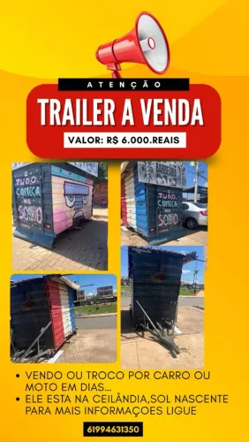 Vendo trailer pronto pra trabalhar