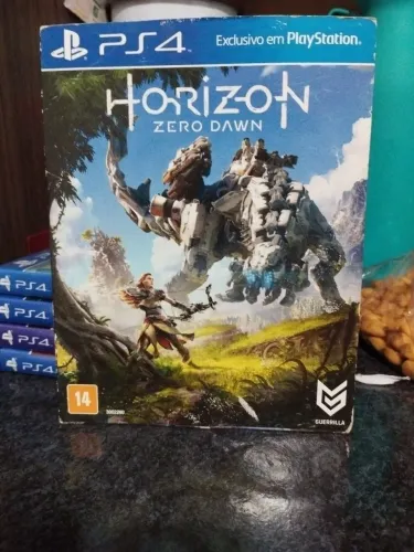 Jogo Horizon Zero Dawn PS4 - Mídia Física Original (Edição Capa de Papelão / Luva)