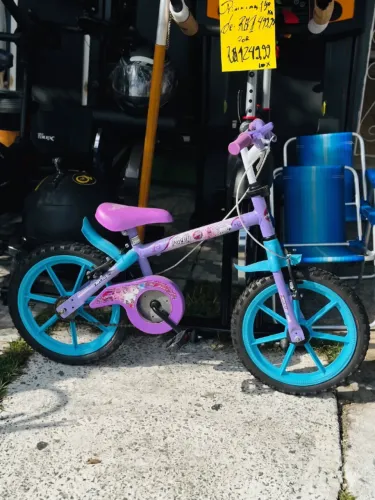 Bicicleta Infanil Aro 16 Verden Pink Fofys Rosa e Fucsa -Promoção