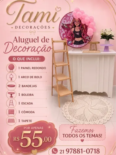 Kit de decoração da Tami