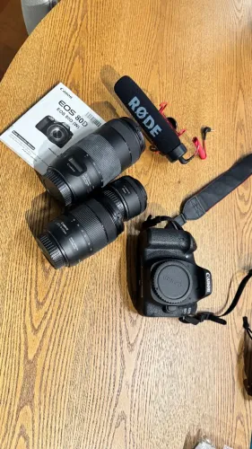 camera canon 80D e lentes
