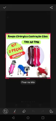 Kit com 2 Roupas Pós Cirúrgicas Para Cães Tm1 ao Tm6