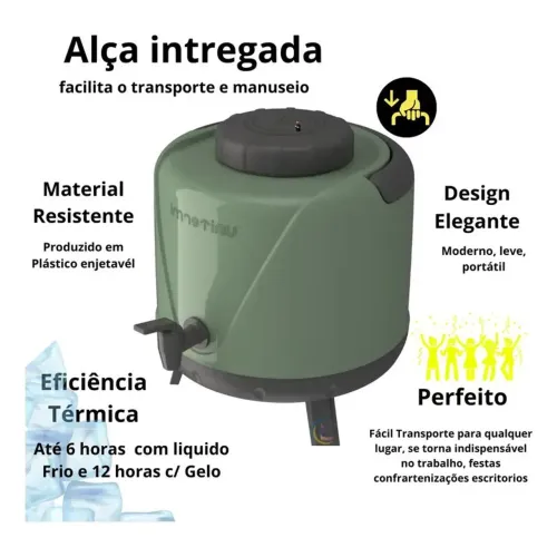 Botijão Garrafa Térmica 5 Litros