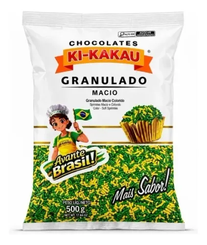 Granulado verde e amarelo - MEGA SALDÃO!