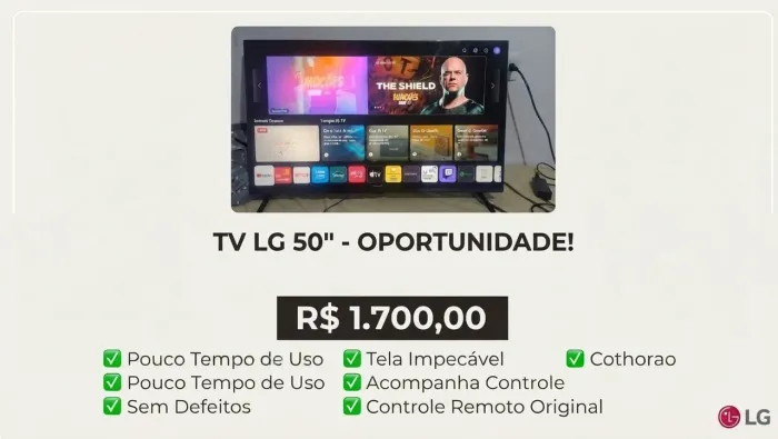 ? Vende-se Smart TV LG 50