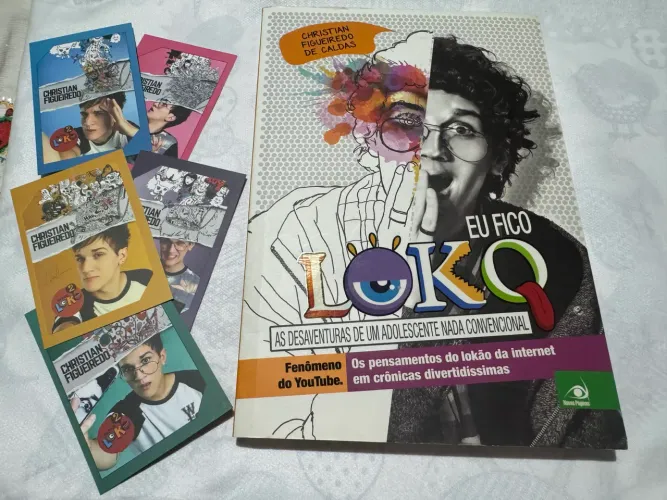 Livro Christian Figueiredo- Eu fico Loko + 5 cards