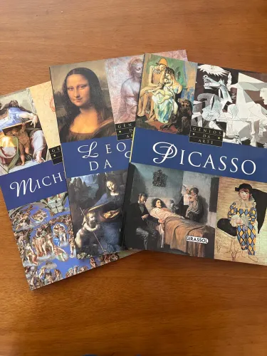 Livros Coleção Gênios da Pintura: Picasso, Leonardo da Vinci e Michelângelo