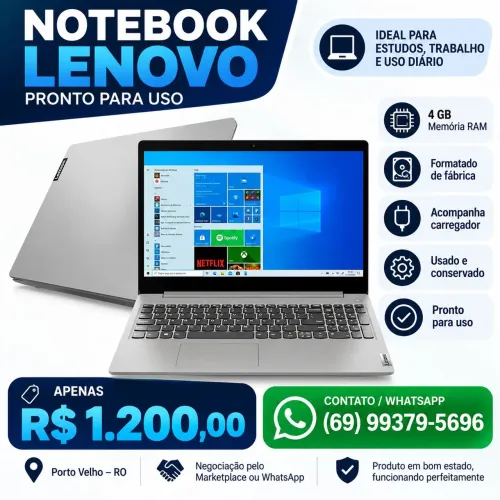 VENDO NOTEBOOK LENOVO