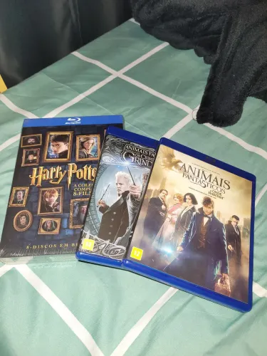 Blu-ray Harry Potter 1 até 8 + Animais Fantásticos 1 e 2