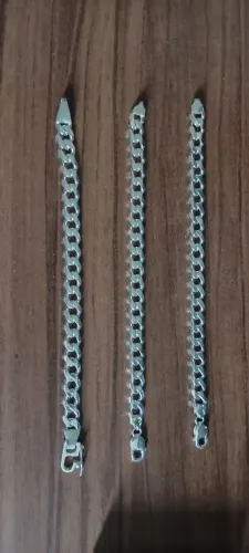 Vendo 3 pulseiras de prata modelo 950 todas com mais de 34 gramas