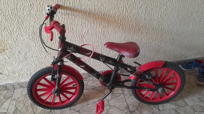 Bicicleta infantil homem aranha aro 14
