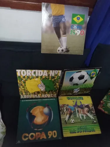 5 LPs discos vinil Copa do Mundo 1990 1978 1986 1994