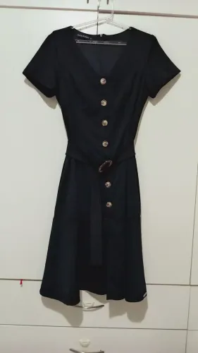 Vestido preto casual tam 40
