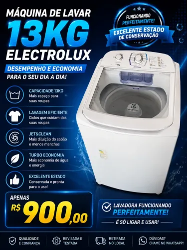 Vendo máquina de lavar 13kg