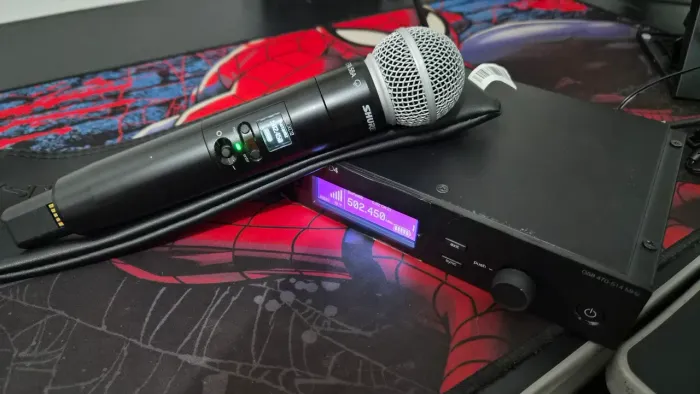 Base dubra shure com dois microfone G58