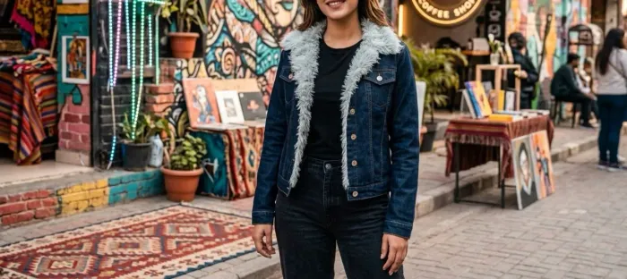 Jaqueta feminina jeans M