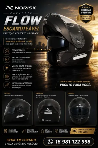 Capacete Norisk Capacete Robocop Capacete Articulado Norisk Ff345 Capacete Escamoteavel