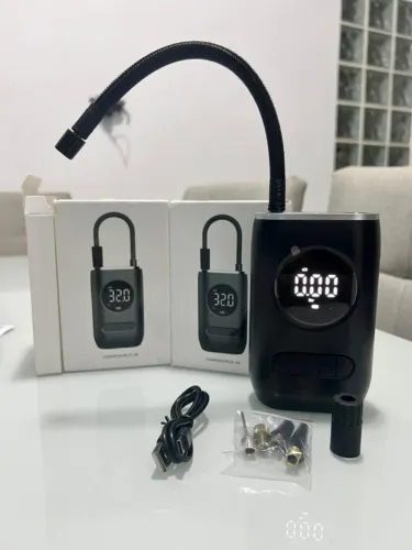 Compressor de Ar Portátil - Encher e Calibrar Pneu