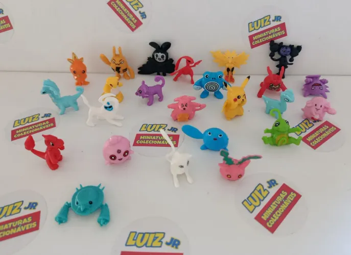 Miniaturas Pokémon - lote com 25 unidades