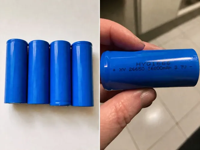 Células recarregáveis 26650 novas (4 un)