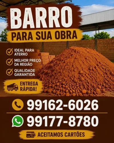 Barro para sua construção 