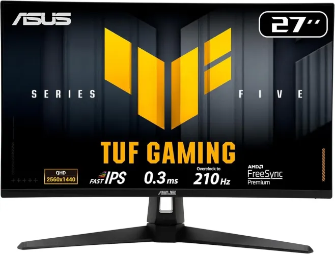 Monitor Gamer ASUS TUF 27 QHD 210Hz 0.3ms Fast IPS Som Integrado USB C