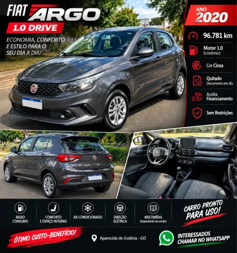 Fiat Argo Drive 1.0 6V Flex 2020