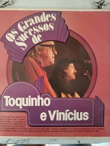 Vinil Toquinho e Vinícius Grandes Sucessos LP