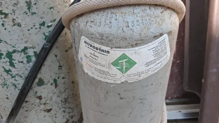 Cilindro de Nitrogênio Portátil 7 Litros (1m³) PPU Refrigeração e HVAC
