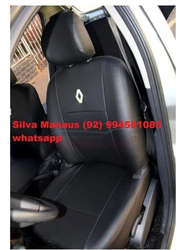 Capa banco Couro Corvin sob medida Clio Logan Sandero Stepway impermeável não passa agua