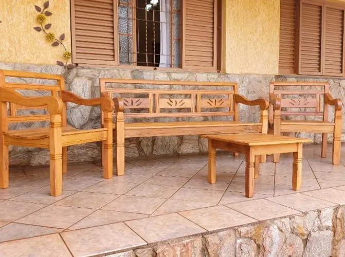 Conjunto Bancos Madeira Demolição Peroba Rosa. DIRETO DA FÁBRICA. Frete grátis!!