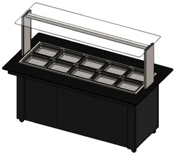 Buffet Pista Fria para 10 cubas