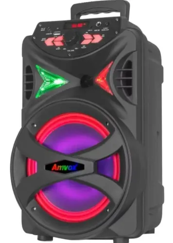 Caixa de Som Bluetooth com LED - Amvox
