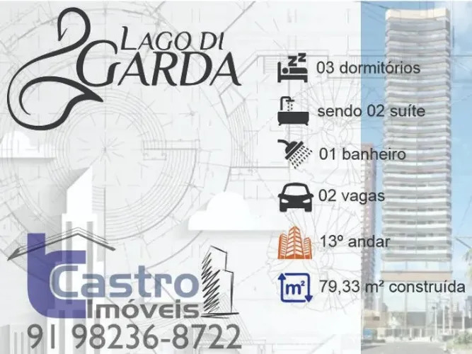 Lago Di Garda. 3/4. 2 Suítes. 2 Vagas. C139