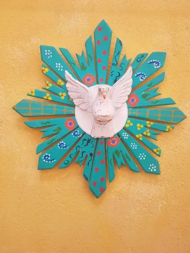 Divino Espírito Santo Colorido 50cm