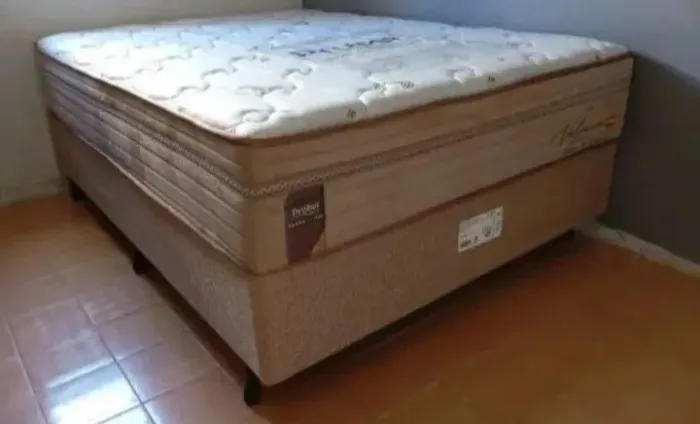 Cama Box molas ensacadas Probel nova - elegante colchão alto